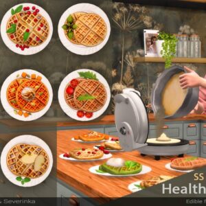 Fabriquant de gaufres SS Sims 4 : recettes gaufres saines variées