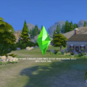 Les tout-petits Sims apprennent deux fois plus vite avec les Sims plus âgés.