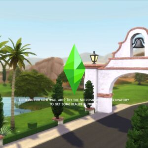Affichage Microscope et Observatoire dans *Les Sims 4* pour nouveaux posters.