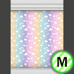 Fond coloré en forme de cœurs pour *Les Sims 4*