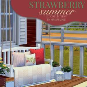 Collection été fraise pour The Sims 4 par SIMSMAJKIE