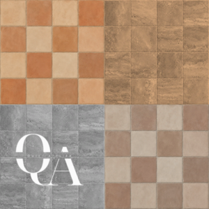 Carrelages colorés pour *Les Sims 4* : styles terracotta, gris et beige