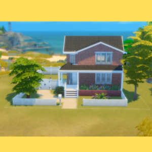 Maison de jeu *Les Sims 4* près de l'océan