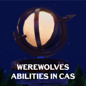 Lune dans un lampadaire, compétences des loups-garous dans Les Sims 4