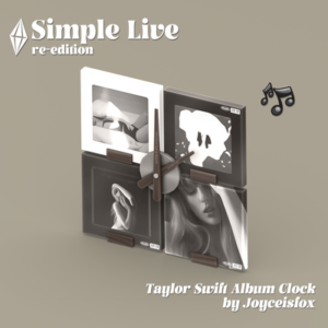 Horloge album *Simple Live* rééditée pour *The Sims 4* par Joyceisfox