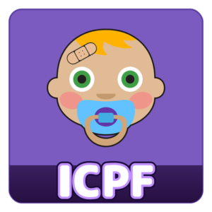 Bébé avec bandage et tétine, jeu Les Sims 4, ICPF