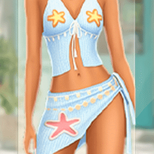 Robes d'été style étoile de mer pour Sims 4