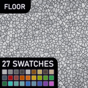 Motifs de sol craquelé pour *Les Sims 4*, 27 couleurs disponibles