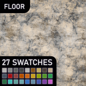 Échantillons de sols texturés pour *Les Sims 4* (27 couleurs)