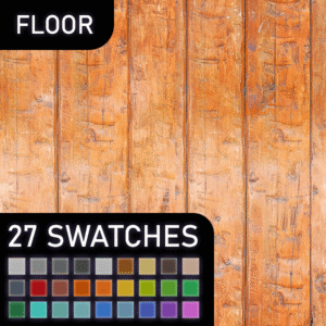 Plancher en bois pour *Les Sims 4* - 27 échantillons de couleurs