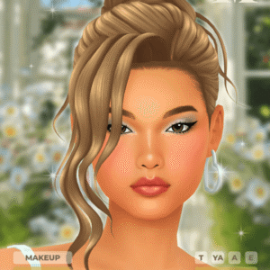 Illustration Sims 4 coiffure et maquillage style quotidien