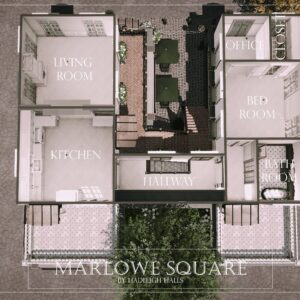 Plan d'étage Sims 4 : Maison Marlowe Square par Hadleigh Halls