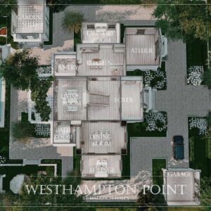 Plans architecturaux maison Westhampton Point - Jeu Les Sims 4
