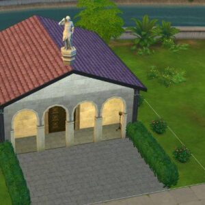 Maison de ville dans Les Sims 4 près d'un lac