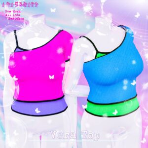 Haut Vera Top Sims 4, 7 coloris, maille nouvelle