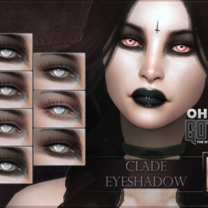 Ombres à paupières Clade pour The Sims 4, 7 nuances