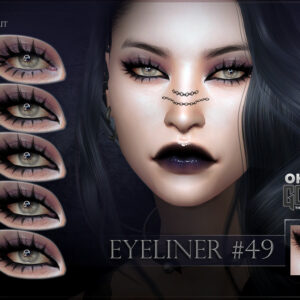 Tutoriel eyeliner Sims 4 - 4 variations de maquillage