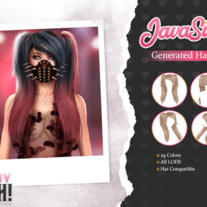 Coiffure générée JavaSims pour The Sims 4 avec 29 couleurs