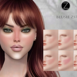 Fond de teint blush ZS57 pour Sims 4, 6 options