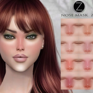 Masque nasal Z10 pour Sims 4 avec 8 options