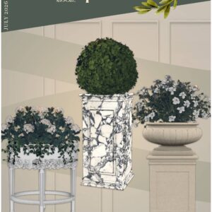 Plantes en pots élégants pour le jeu Sims 4, juillet 2026.