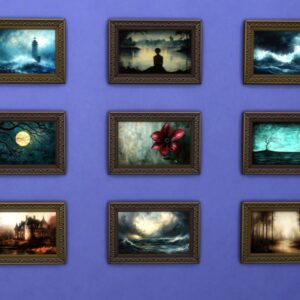 Tableau d'ambiance sombre 02 - Style Académie gothique et sombre