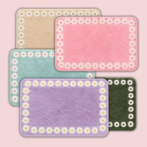 Tapis de bain à fleurs pour *Les Sims 4*, couleurs pastel et vert foncé