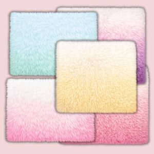 Tapis colorés en fourrure pour *Les Sims 4*