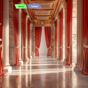 Écran d'accueil du jeu Les Sims 4 avec couloir élégant et options de menu