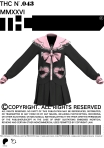 Veste élégante de THX-N dans *Les Sims 4* avec copyright