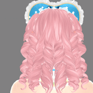 Coiffure longue rose bouffante dans *Les Sims 4*