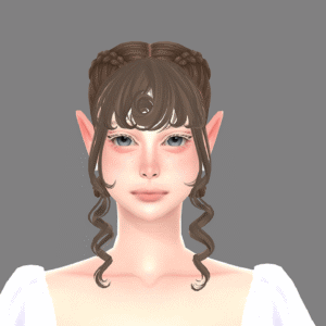 Illustration style Sims 4 personnage elfique féminin