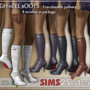Cuissardes à talons hauts S2S par sims2sisters