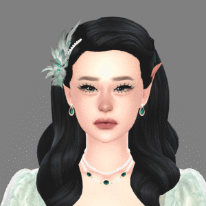 Avatar élégant du jeu Les Sims 4 avec accessoires fantasy
