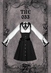 Veste et jupe du jeu Les Sims 4, style gothique