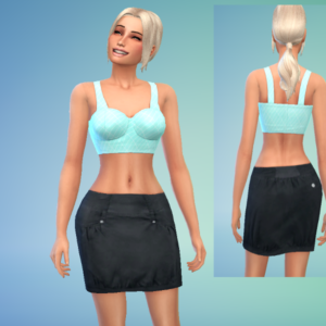 Set de 3 minijupes noires par Awesomesims4