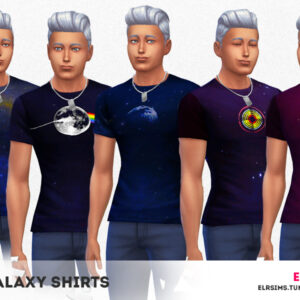 [ELR SIMS] 5 t-shirts Galaxy par elrsims