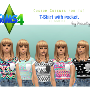 T-shirt à poches en 5 coloris par Howlysim