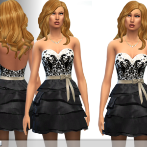 Robe courte en soie Charming par EsyraM