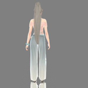 Personnage féminin de *Les Sims 4* en tenue décontractée