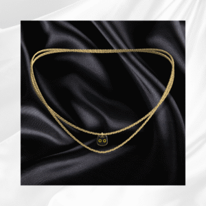 Collier doré Sims 4 avec pendentif oeil souriant