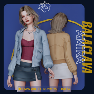 Jeu vidéo The Sims 4 : tenue Balaclava Amira