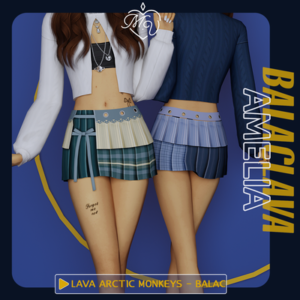 Robes plissées Balaclava pour Sims 4, jeu vidéo Lava Arctic Monkeys