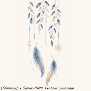 Peinture de plumes et éléments bohèmes pour Sims 4