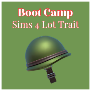 Casque militaire Sims 4 camp d'entraînement trait lot