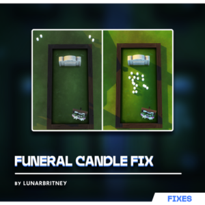 Modification bougie funéraire pour Le Sims 4 par Lunarbritney