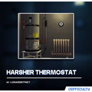 Thermostat Harsher pour radiateur dans *Les Sims 4* par Lunarbritney