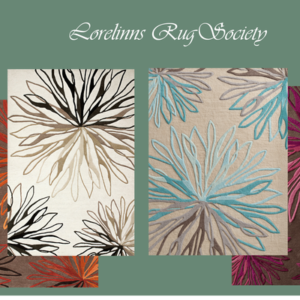 Tapis à motifs floraux pour *Les Sims 4* par Lorelins Rug Society