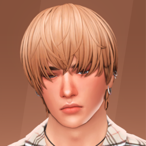 Jeune homme aux cheveux blonds dans *Les Sims 4*