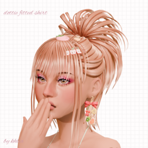 Jeune femme stylisée aux cheveux roses, Sims 4, tenue ajustée